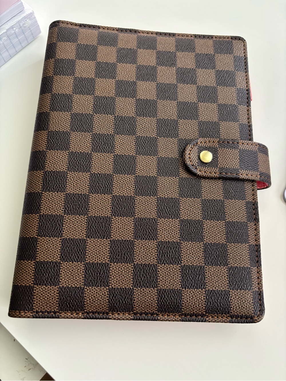 Journal or calendar new with brown squares